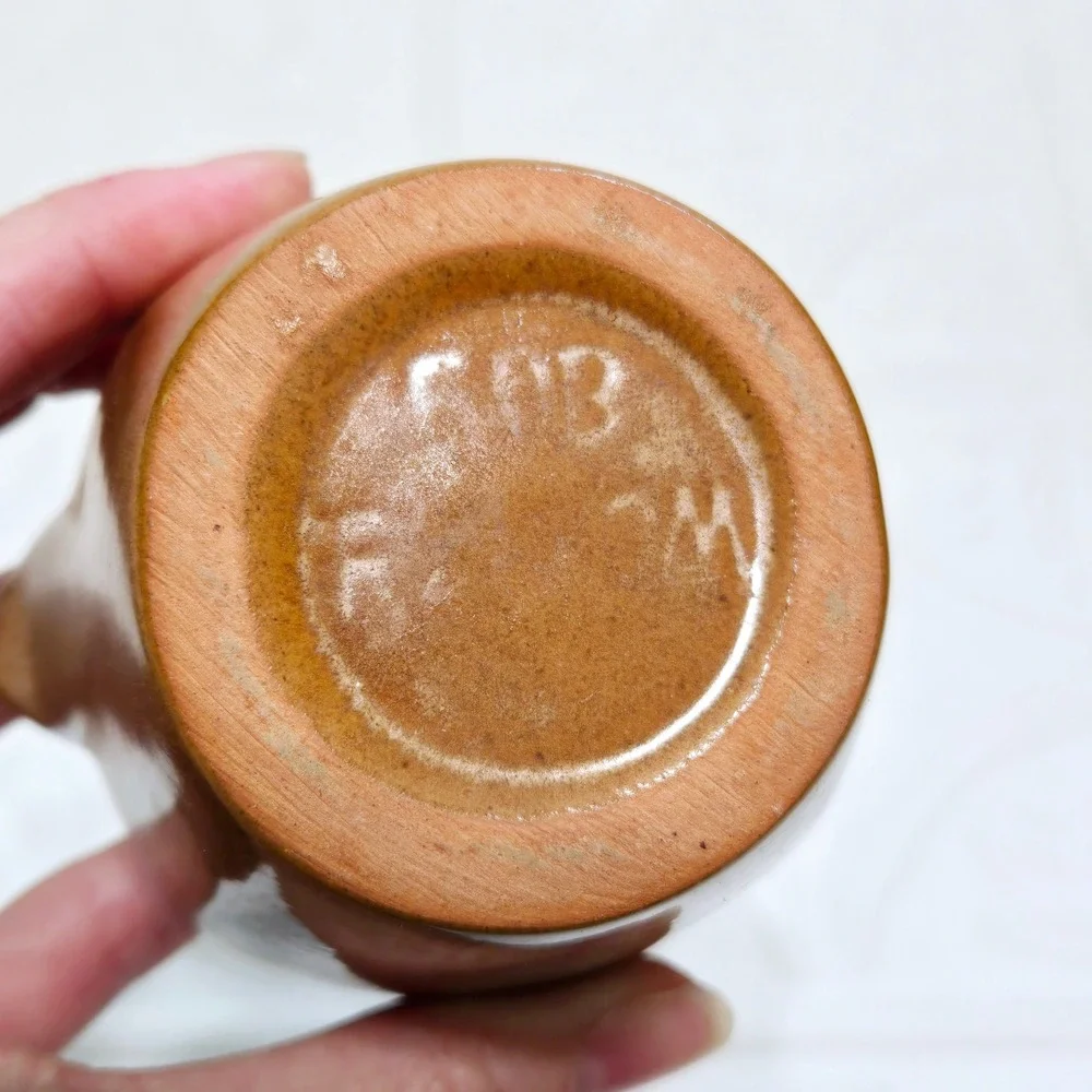 Frankoma Pottery Creamer Sugar Plainsman Brown‎ Tan 5DA 5DB